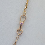 Estate 18ct cable chain - 60cm