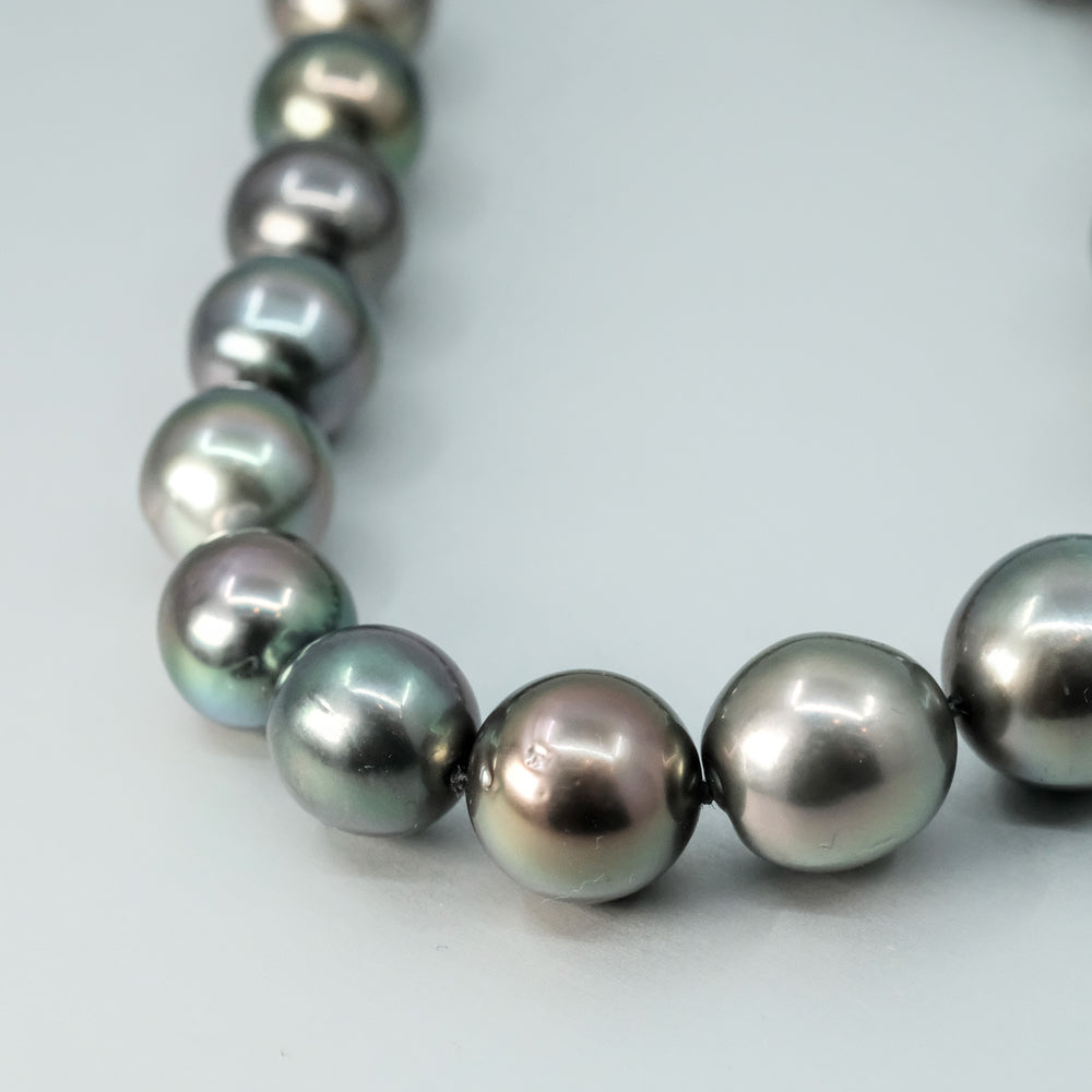 Dark Tahitian Pearl Strand Necklace