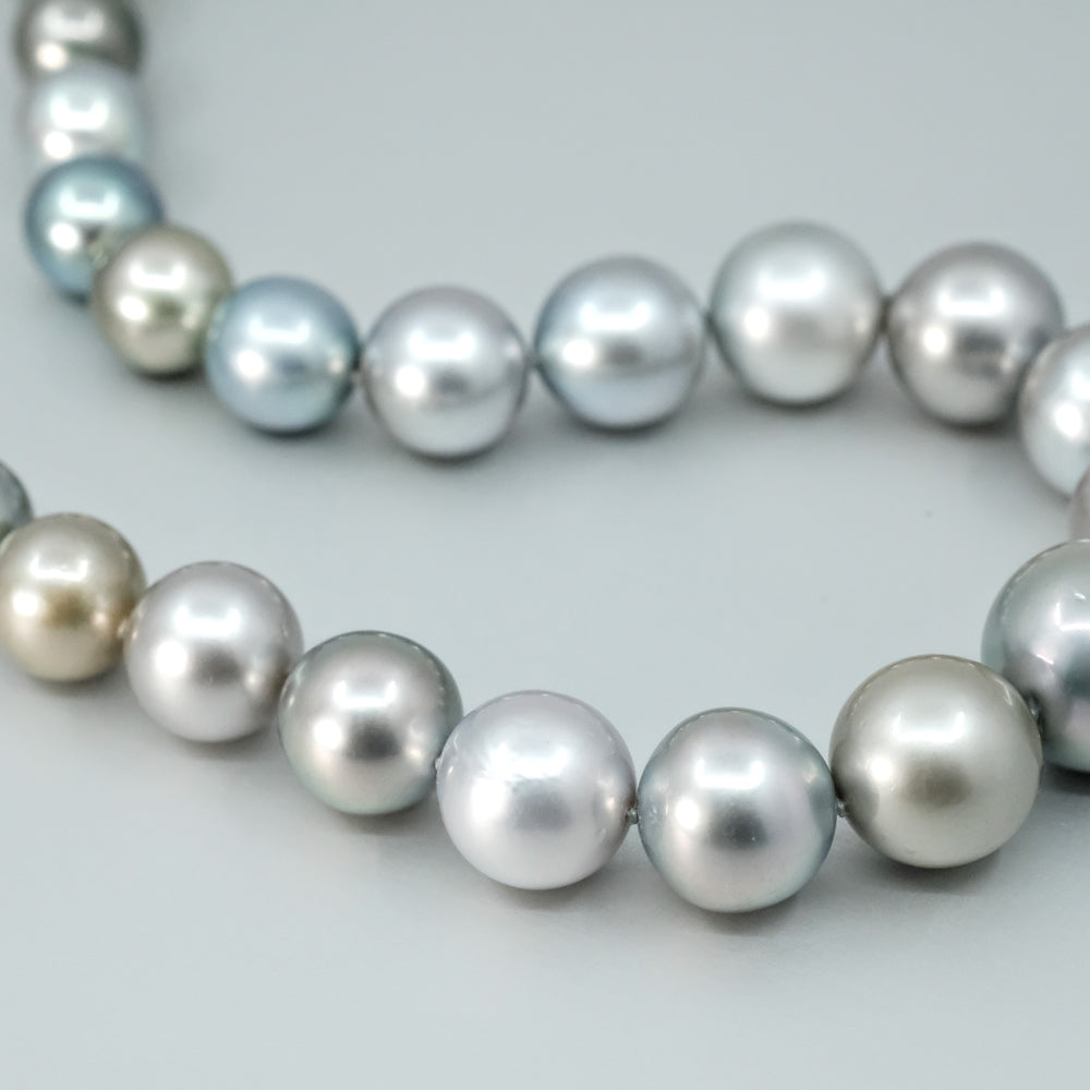 
                      
                        Silver Tahitian Pearl Strand Necklace
                      
                    