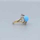 'Apus' Turquoise and Diamond Ring
