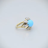 'Apus' Turquoise and Diamond Ring