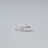 Valentin Diamond Huggies in 18ct white gold