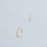 Valentin Diamond Huggies in 18ct yellow gold