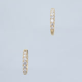 Valentin Diamond Huggies in 18ct yellow gold