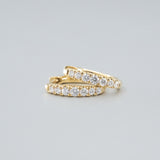 Valentin Diamond Huggies in 18ct yellow gold