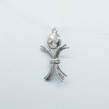 'Wizard of Oz'- Scarecrow - Silver Pendant / charm