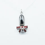 'Wizard of Oz' - 18ct white gold and Enamel single Slippers Pendant