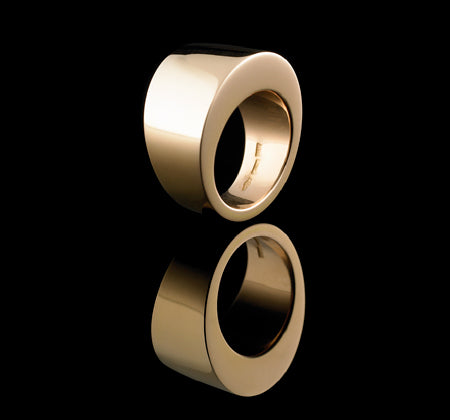 
                      
                        'Volc' 9ct yellow gold ring
                      
                    