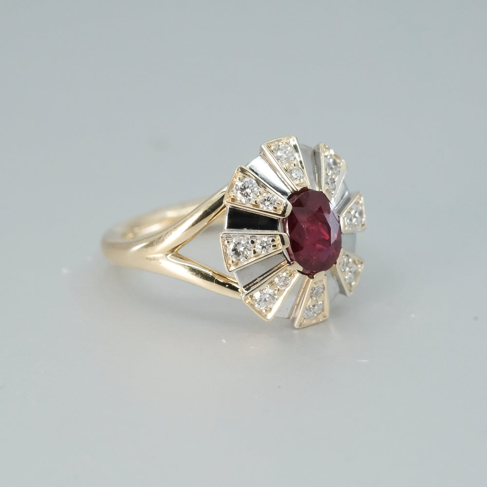 'Apus' Ruby and Diamond Ring