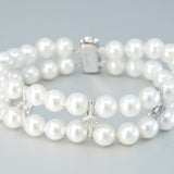 'Apus' Double Row Akoya Pearl Bracelet