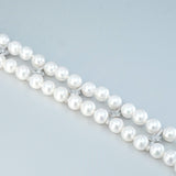'Apus' Double Row Akoya Pearl Bracelet