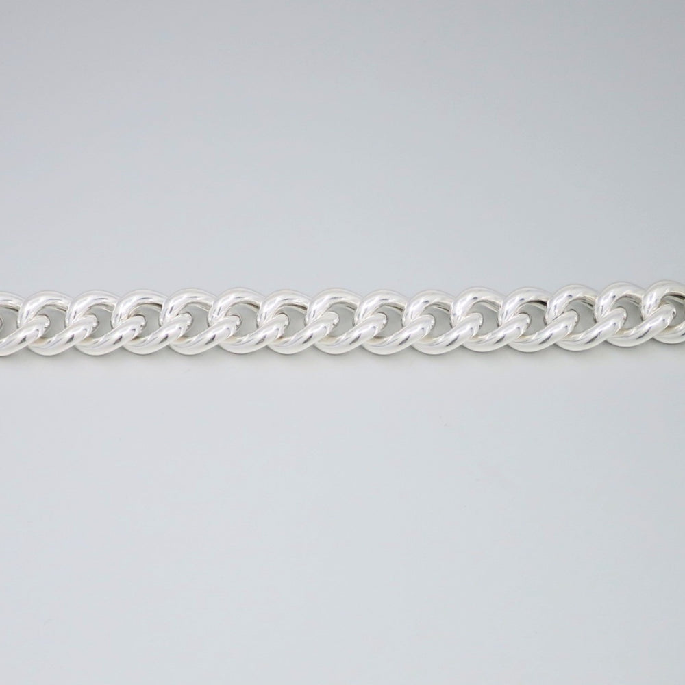 Marcello Small Curb Link Bracelet in Silver