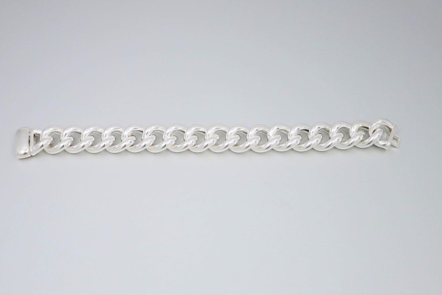 Marcello Small Curb Link Bracelet in Silver