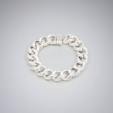 Marcello Small Curb Link Bracelet in Silver