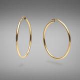 'Hoops' in 18ct Yellow & Rose Gold 5cm