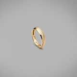 Apus Diamond Ring, brushed and polish finish