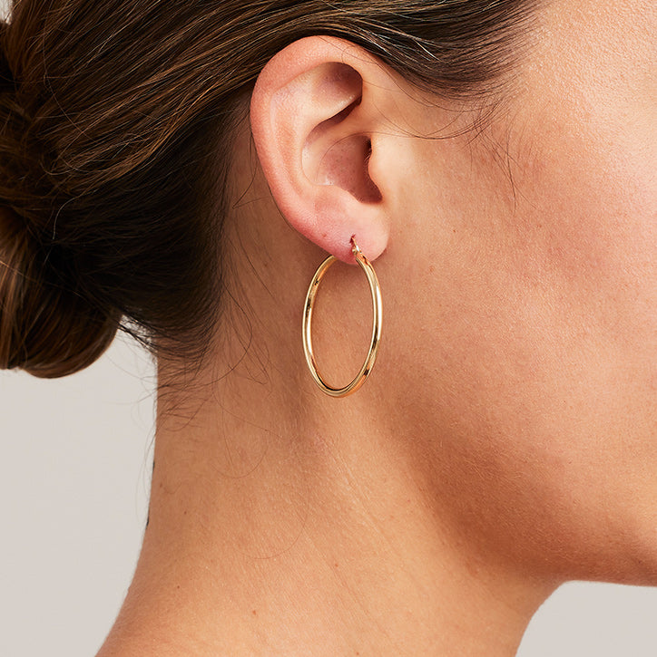 'Hoops' in 18ct Yellow Gold 3.2cm