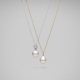 Mignon South Sea Pearl and Diamond Pendant