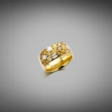 'Meteor' Yellow Diamond Ring