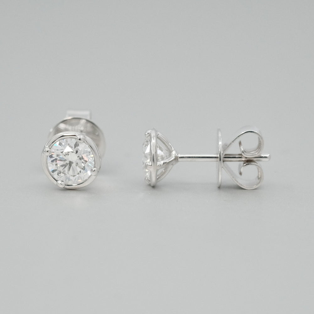 
                      
                        'Bundova' Bezel Set Diamond Studs
                      
                    