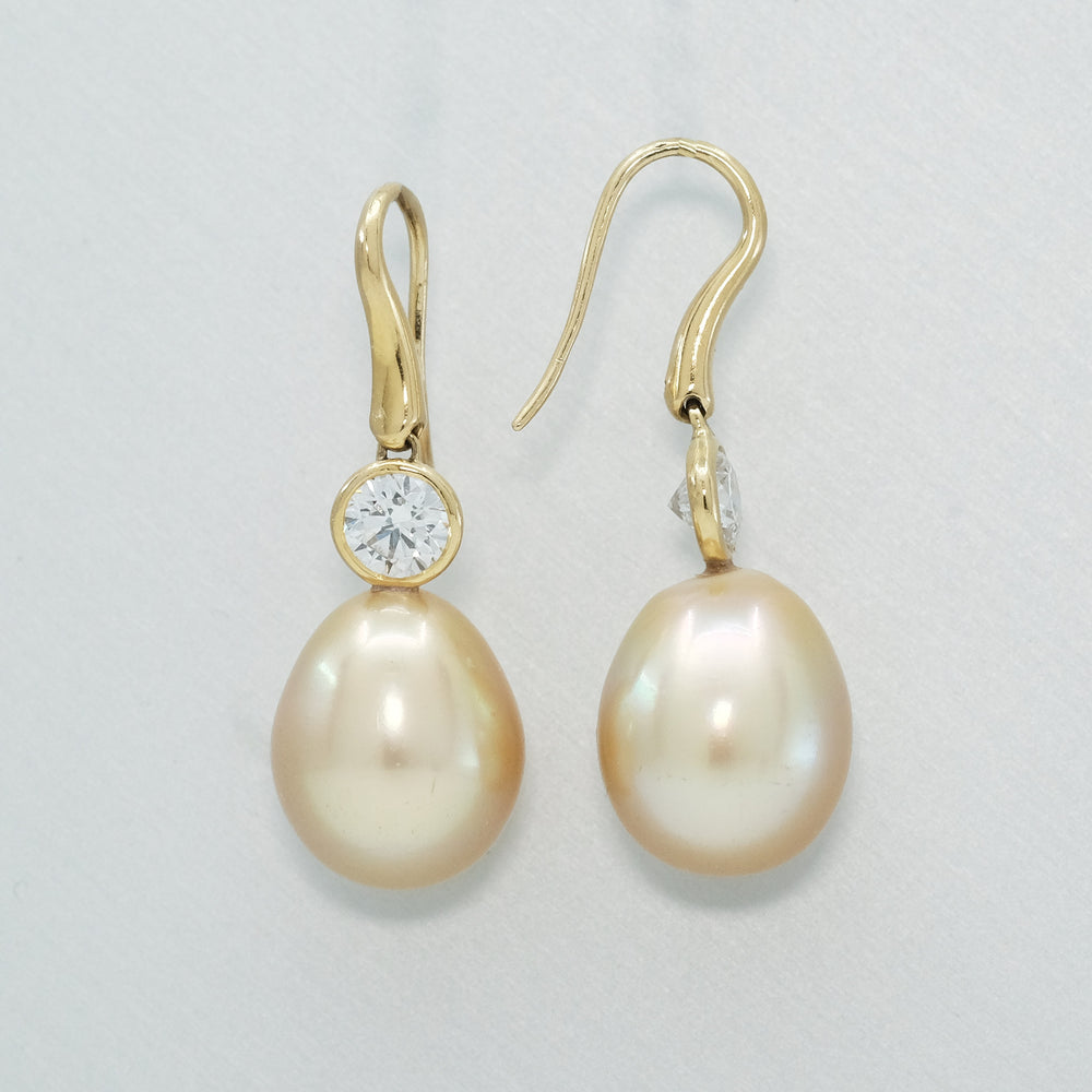 
                      
                        'Serpens' Australian South Sea pearl earrings
                      
                    