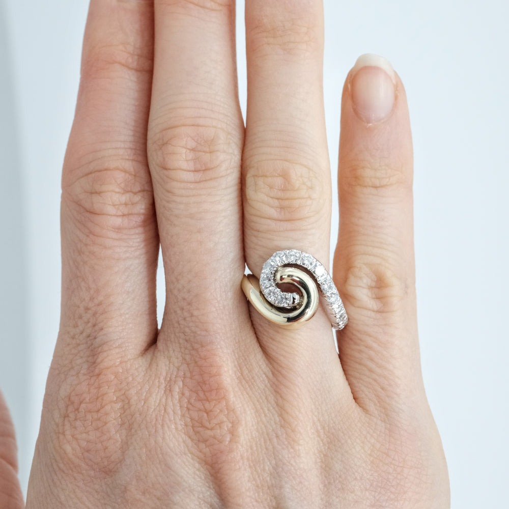 
                      
                        Swirl Diamond Ring
                      
                    