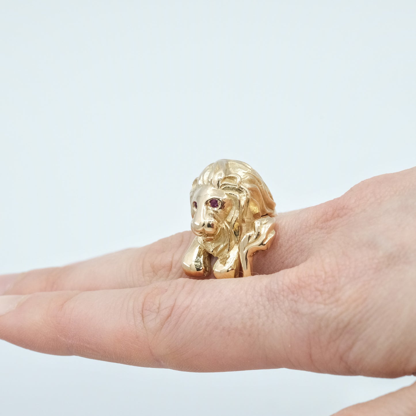 Lion shaped ring