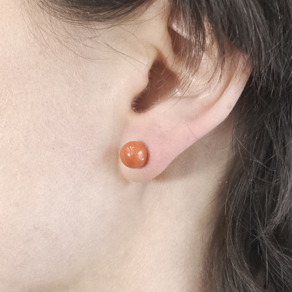 Coral 'Stud' Earrings