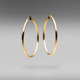 'Hoops' in 18ct Yellow & Rose Gold 5cm