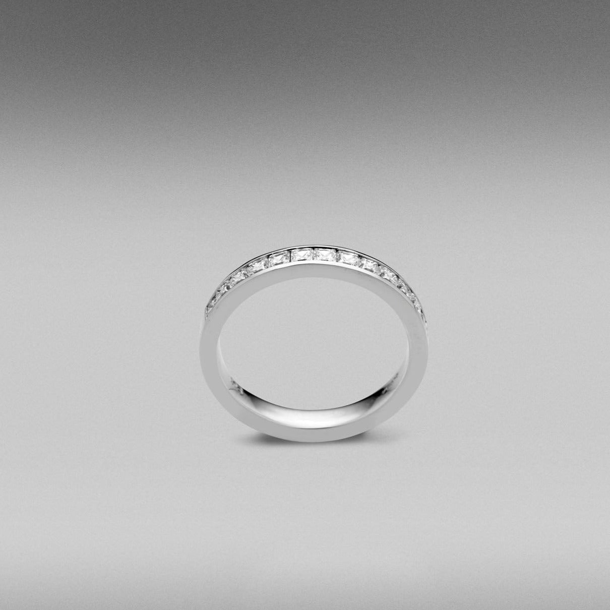 'Lovers' Princess Cut Diamond Eternity Ring