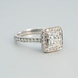 'Sitara' Princess Cut Diamond Ring with Princess cut Diamond