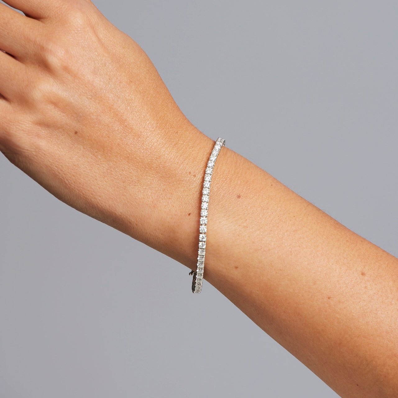 4 Claw 'Tennis' Diamond Bracelet