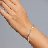 Crown set 'Tennis' Diamond Bracelet