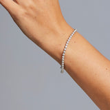 Crown set 'Tennis' Diamond Bracelet