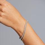 Crown set 'Tennis' Diamond Bracelet