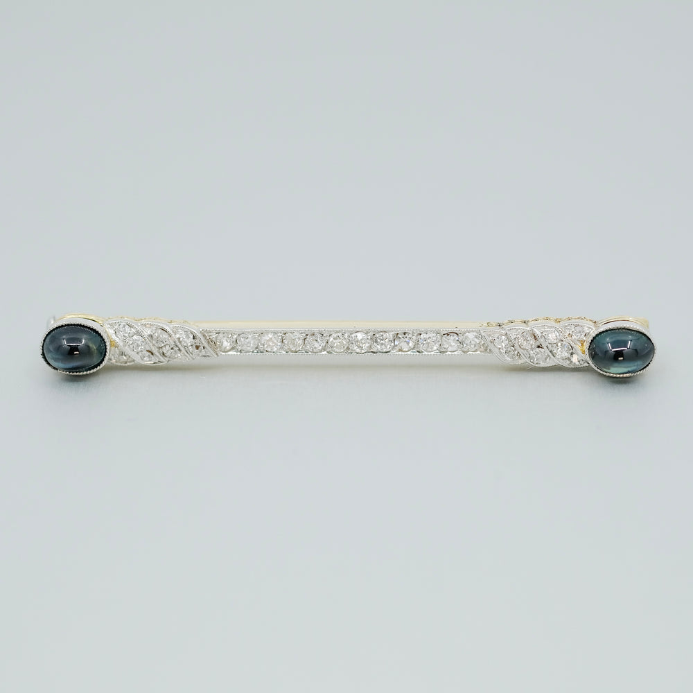 
                      
                        Sapphire and Diamond Bar Brooch
                      
                    