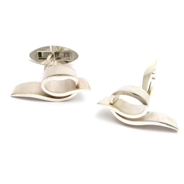 LANDforms Silver Cufflinks