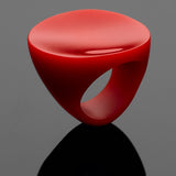 'Lily' Red Resin Ring