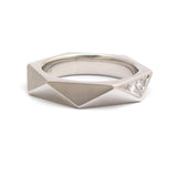 A Couture Facet Diamond wedding ring