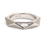 A Couture Facet Diamond wedding ring