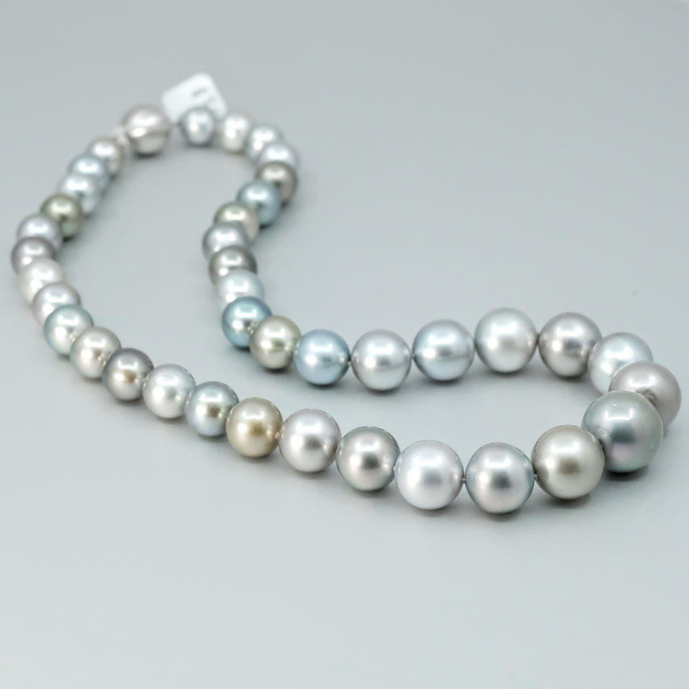 
                      
                        Silver Tahitian Pearl Strand Necklace
                      
                    