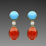 'Seren' Coloured Stone Earrings