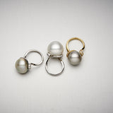 'Lyra' Tahitian Pearl & Diamond Ring