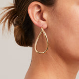 'Bundova' Yellow Gold Swirl Hoops