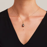 'Lyra' Tahitian Keshi Pearl Pendant in Yellow Gold