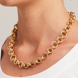 'Marcello' Double Rounded Link Necklace