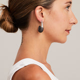 'Marcello' Two-Tone Half Hoops