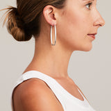 'Marcello' Oblong Hoops