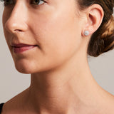 'Valentin' Diamond Earrings with .89ct total weight in White Gold