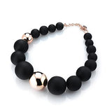 'Marcello' Two-Tone Graduated Ball Necklace